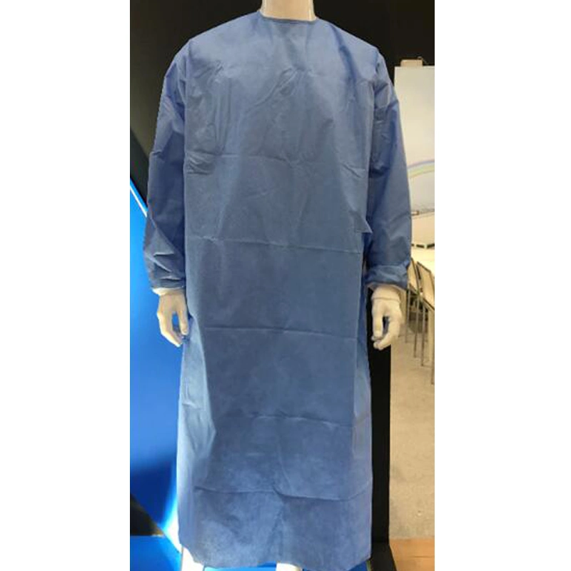 SMS Material Gown for White and Blue Color