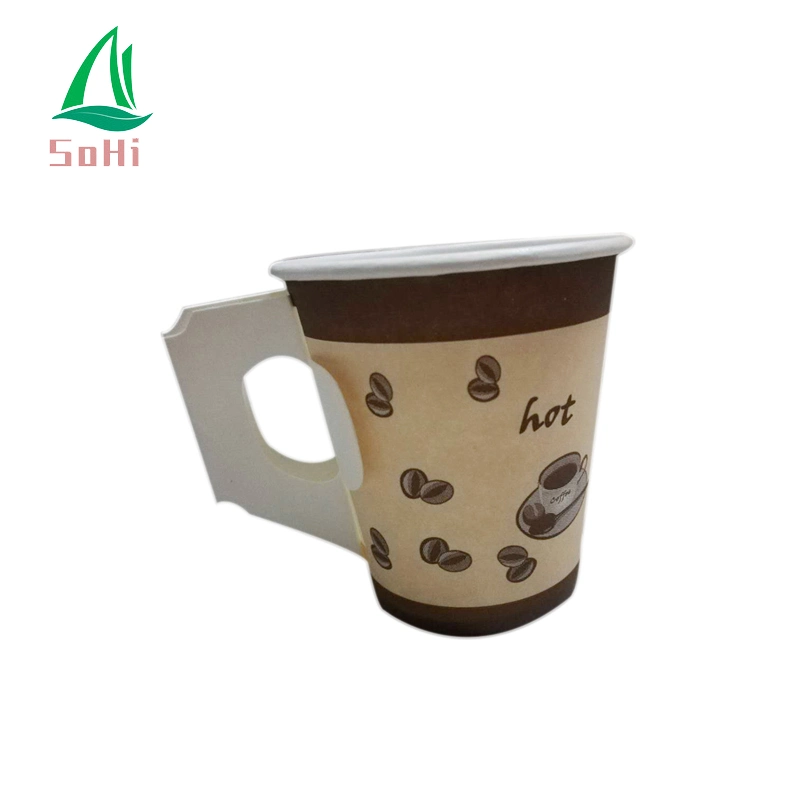 Ripple Wall Disposable Paper Cup, Bio Paper Coffee Cups with Lids, Takeaway Ripple Coffee Paper Cup