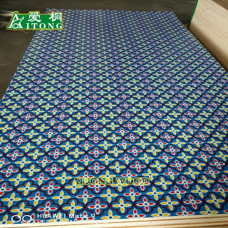 2mm /3mm Flower Design Paper Overlaid Plywood to Somalia Market /Fancy Paper Coated Plywood for Decorative