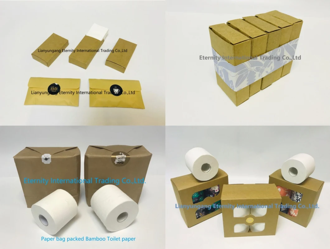 Customizable Individual Paper Wrapped Premium Bamboo Toilet Paper Roll Tissue