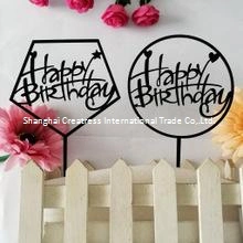 Supplies Acrylic Happy Birthday Cake Topper