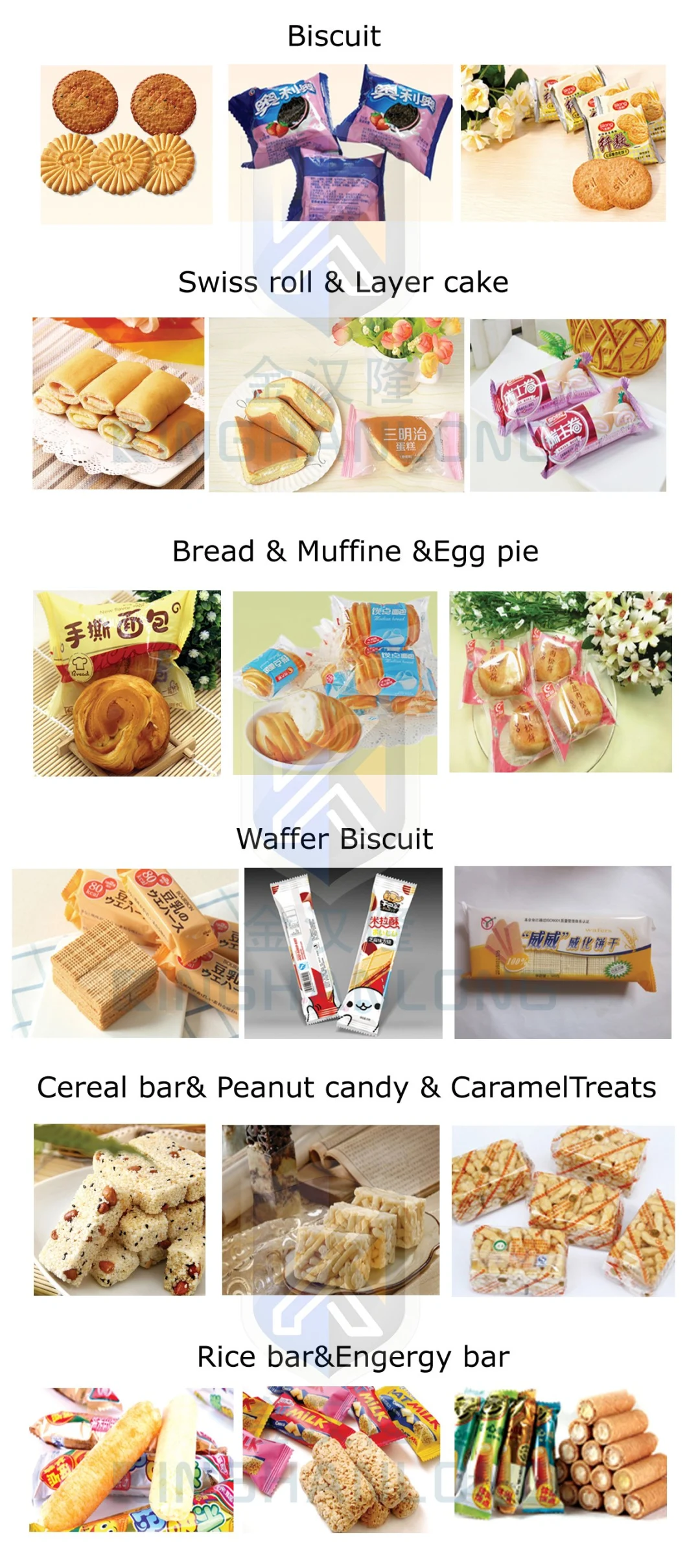 Kl Protein Bar Automatic Wrapper Pillow Packing Machine Maamoul Cookie Moon Cake Flow Wrapping Machine