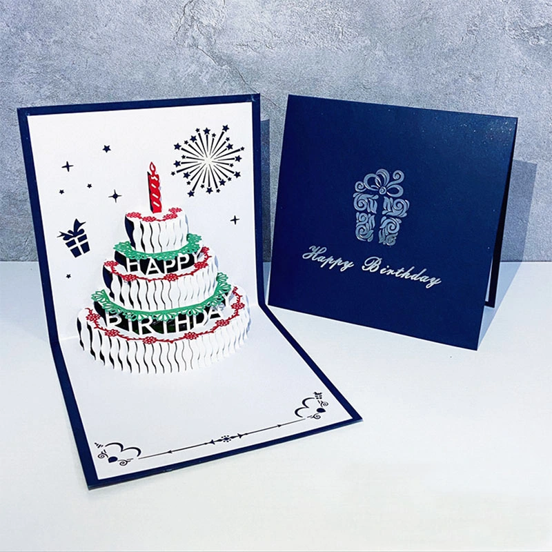 3D Pop-up Cards Birthday Card Birthday Cake Greeting Card