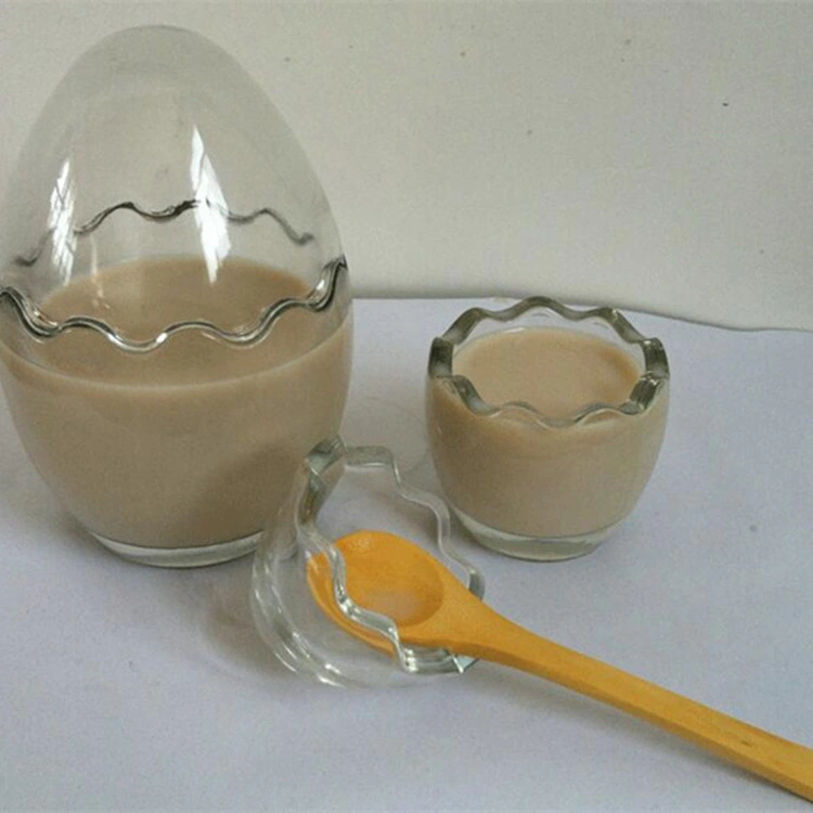 Baking Cup Egg Shape Glass Pudding Bottle/ Glass Jar