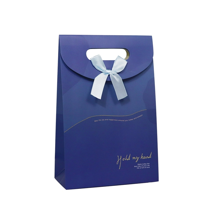 Hot Sell Custom Logo Coloured Candy Paper Bags with Handle