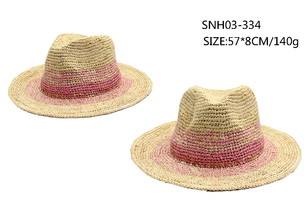 New Arrival Folding Paper Straw Sun Hat with Macarons' Color for Women