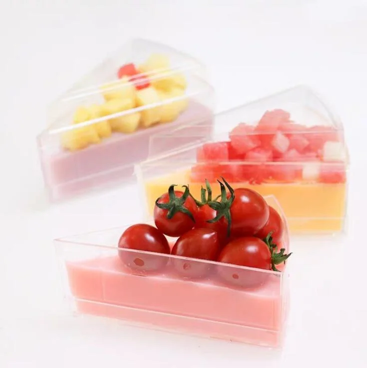 Clear Plastic Cake Box Disposable Square Home Baking Cupcake Packing Box
