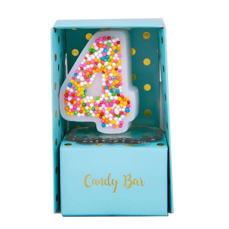 Happy Birthday Cake Topper Glitter Number Birthday Candles