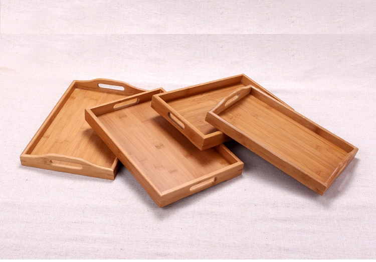 Round Wooden Bamboo Designer Food Round Snack Serving Board