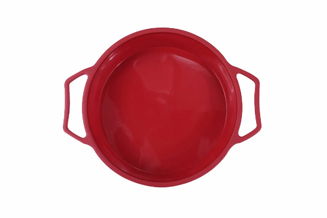 Large Round 9 Inch Silicone Cake Pan Baking Mold with Handles, , Steel Frame to Anti-Deformed Esg17249