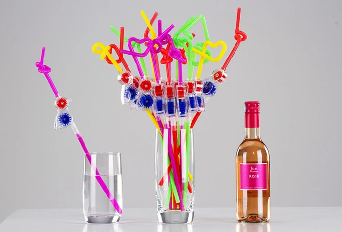 Happy Holiday Creative Cup Straws Party Drinking Straws