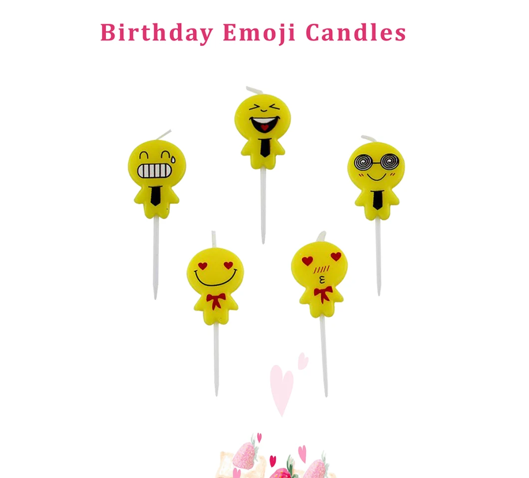 5 Cake Topper Happy Birthday Cake Trick Candle for Cake Birthday Party