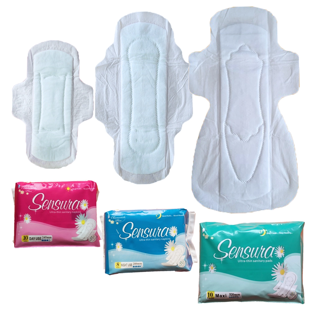 Super Absorbent Best Quality Brand Name Cotton Sanitary Napkin Feminine Hygiene Sanitary Napkin