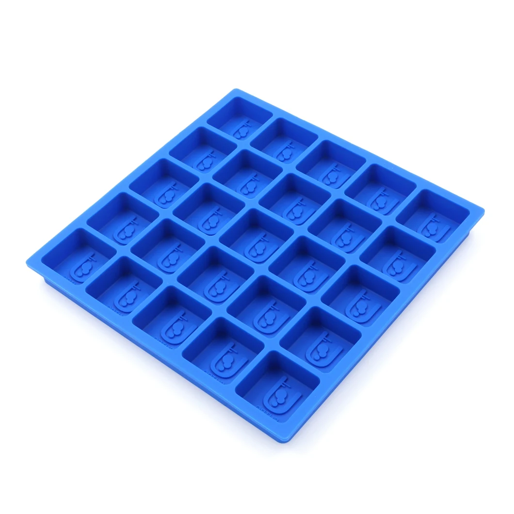 Eco-Friendly Wholesale Silicone Ice Cube Tray/Cake Chocolate Cookie Baking Mould Mold Jelly Baking Tray