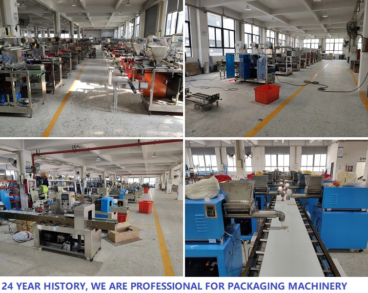 Food Packing Wrapper Factory Horizontal Flowpack Pillow Packaging Equipment Cake Flow Pack Machine