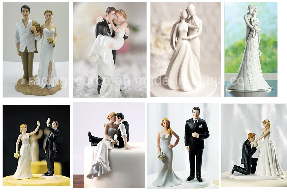 New Arrival Wholesale Resin Sculpture Wedding Cake Topper Willow Tree Together Cake Topper