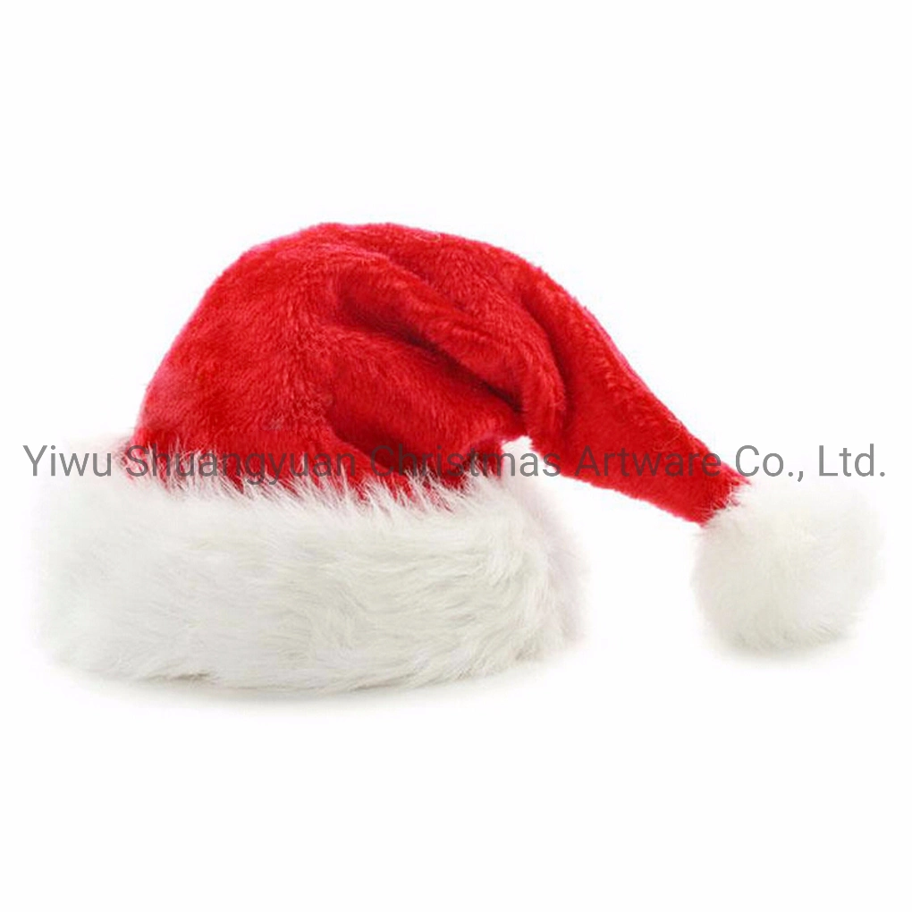 Plush Christmas Hats Christmas Holiday Xmas Cap for Santa Claus Christmas Hat