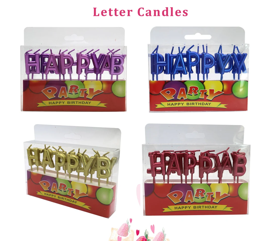 Birthday Cake Decoration Candles Letter Cake Candles for Birthday