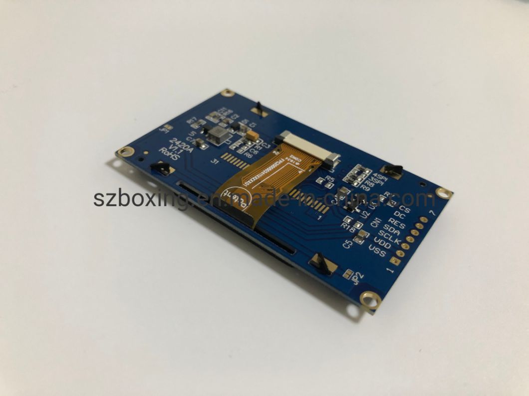 2.42 Inch Passive Matrix OLED Screnn+Board, Supporting White /Bule/Yllew/Green Display Color