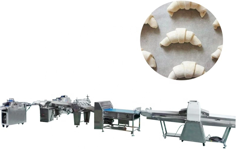 Bake Commercial Bread Bun Baking Croissant Maker Injection Dough Sheeter Machine