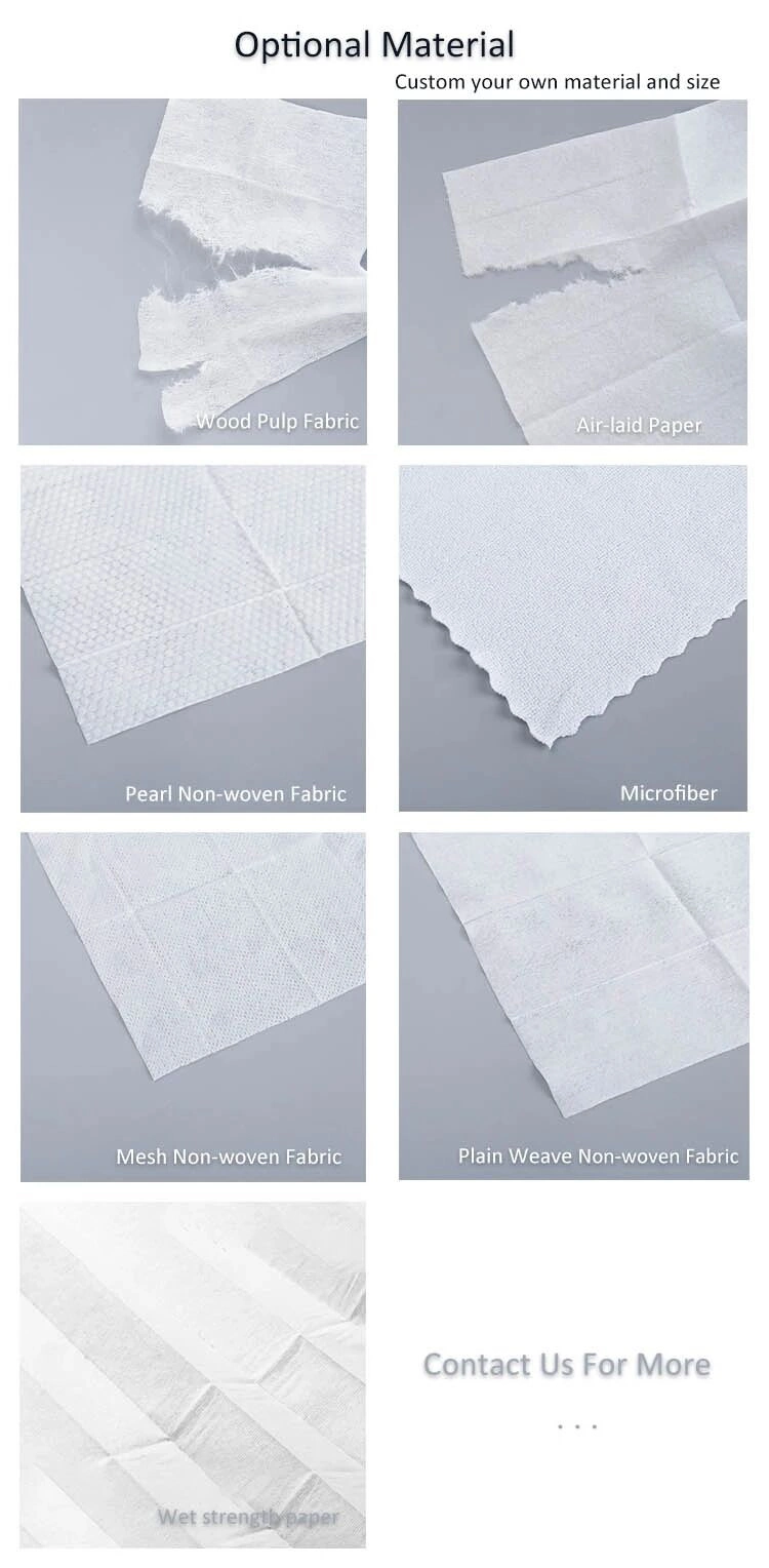 Custom Baby/New Born Airlaid Paper/Nonwoven Fabric Wet Cleasing Wet Tissue/Wet Wipes