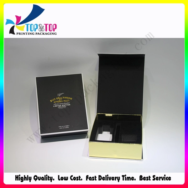 Custom Design Fancy Paper Black and White Candle Packaging Paper Box