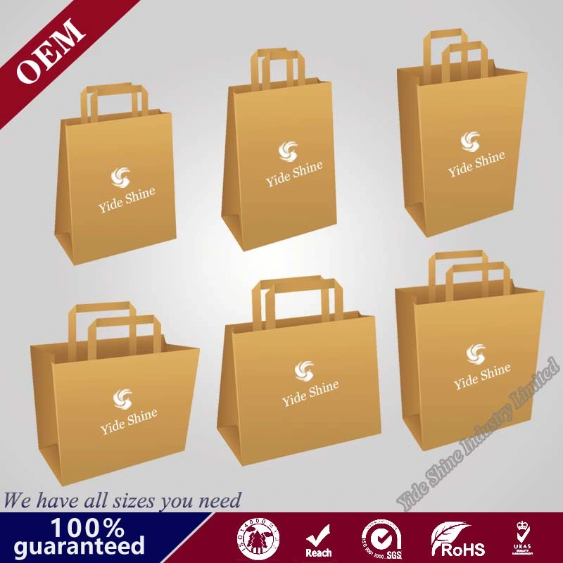 China Cosmetic Pack Paper Gift Bag for Clothes Shop, Kraft Paper Bag, Brown Paper Bag