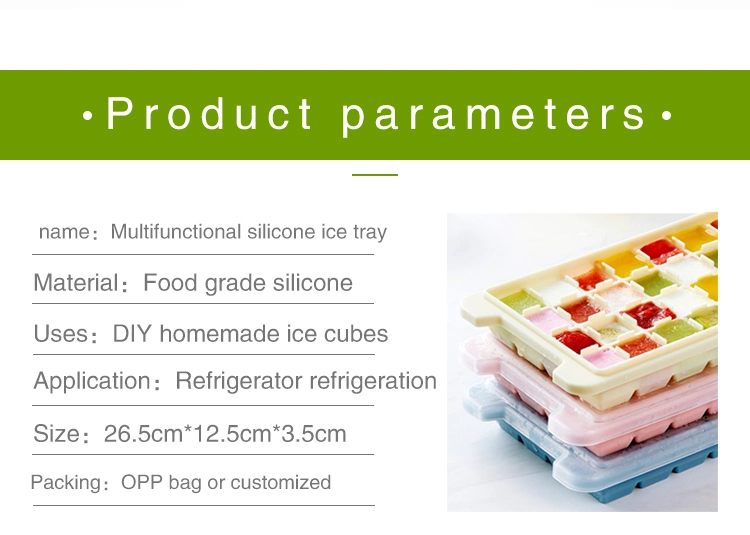 Colorful Ice Cube Tray Cake Model Square Cube Tray