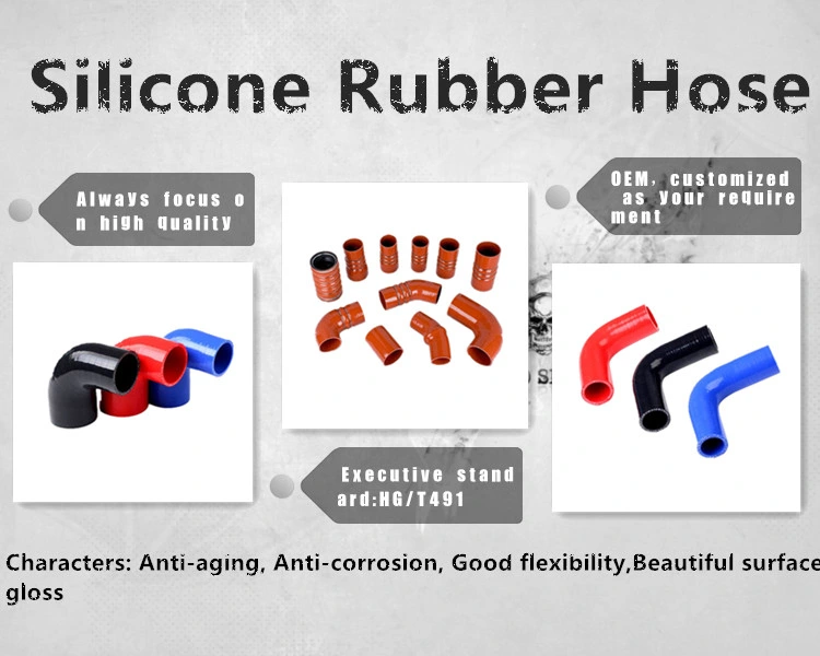 Straight/ Elbow Silicone Rubber Hose Automotive Silicone Hose for Auto Parts