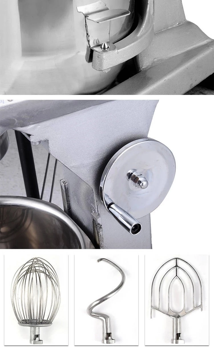 Stainless Steel 20L Electric Kitchen Food Mixer Dough Divider Rounder Sheeter Mixer Blender Food Cooking