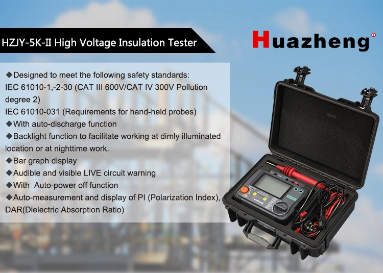 China Factory Insulation Resistance Tester High Resistance Meter Digital Megohmmeter