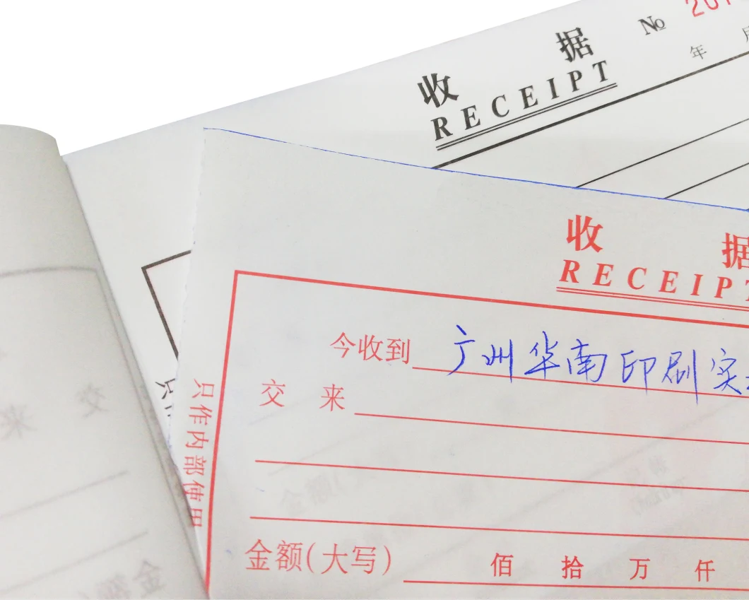A4 Size Self Copy Carbonless Paper Invoice Receipt Books Checklist Book Waiter Pad for Restaurant