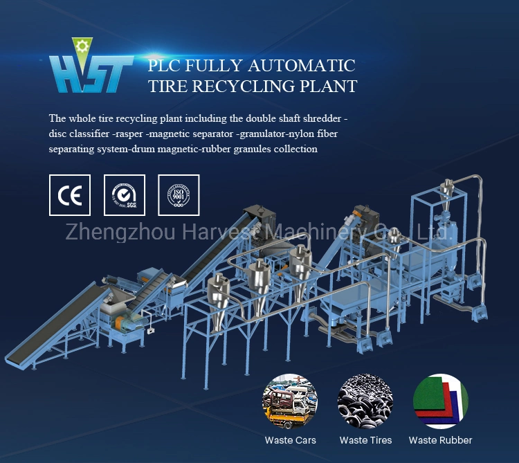 Tyre Cutting Machine Tyre Recycling Plant Used Tire Recycling Machine Tyre Recycling Plant Cost