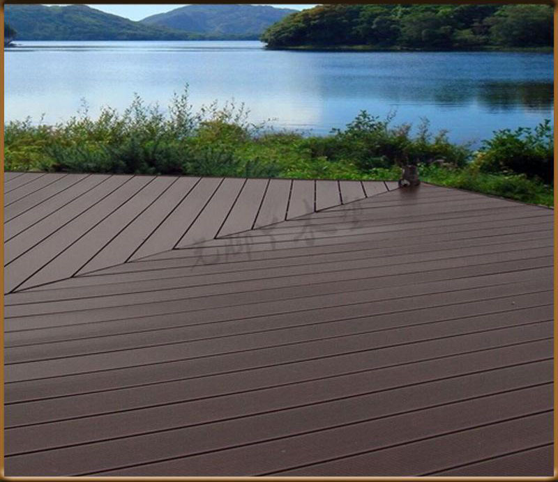 Resistance to Waterproof and Abrasion Resistance WPC Decking Floor