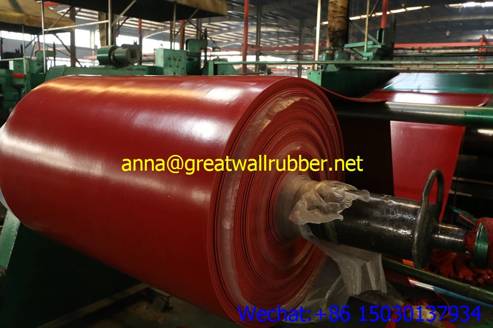 1mm Thickness Red Rubber Rolls/ Red Rubber Sheet/ Red Rubber Floor Matting
