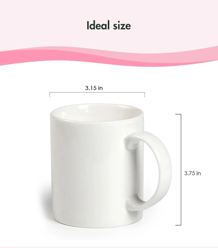 Top Quality 11oz AAA White Sublimation Custom Ceramic Mug Coffee Mug for Sublimation