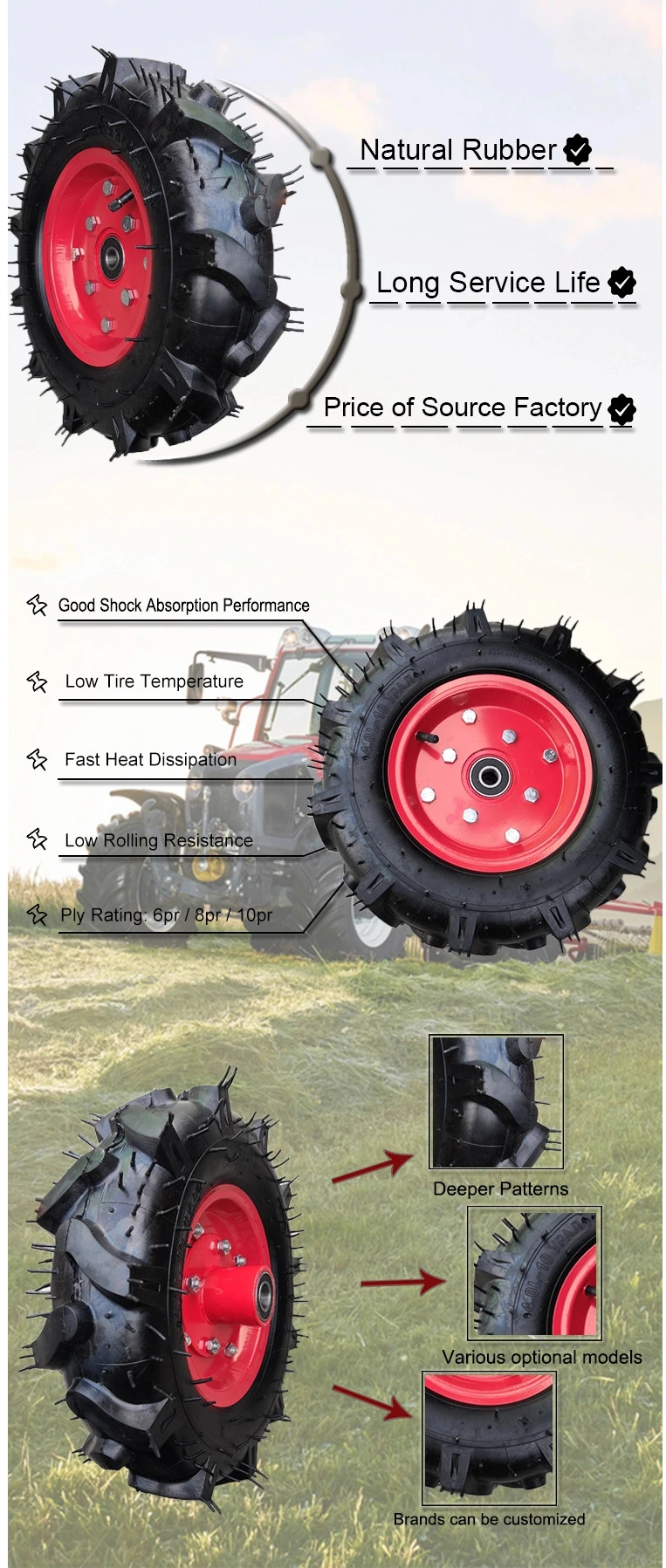 High Quality Cheap Farm Tractor Tire 14.9-30 16.9-30 18.4-34