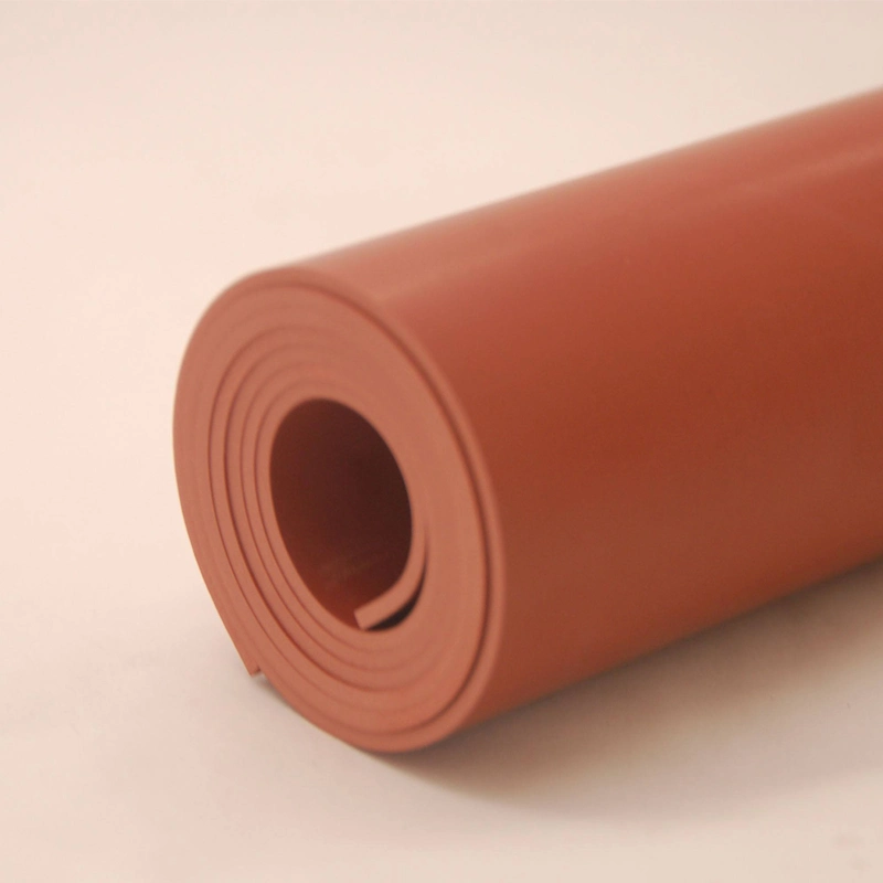 Factory Price Rubber Sheeting Grade SBR Red Rubber Sheet Roll Natural Rubber Red Mat