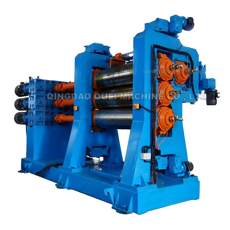 2430 mm Roll Length F Structure Four Roller Rubber & PVC Film Calender Machine for Fabric