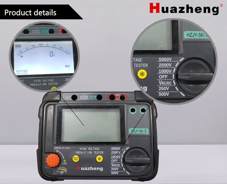 China Factory Insulation Resistance Tester High Resistance Meter Digital Megohmmeter