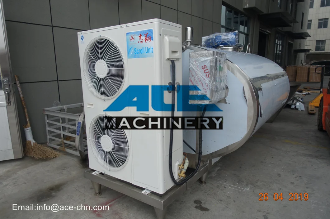 Stainless Steel Milk Cooling Tank Price for Milk Processing Line Milk Production Line