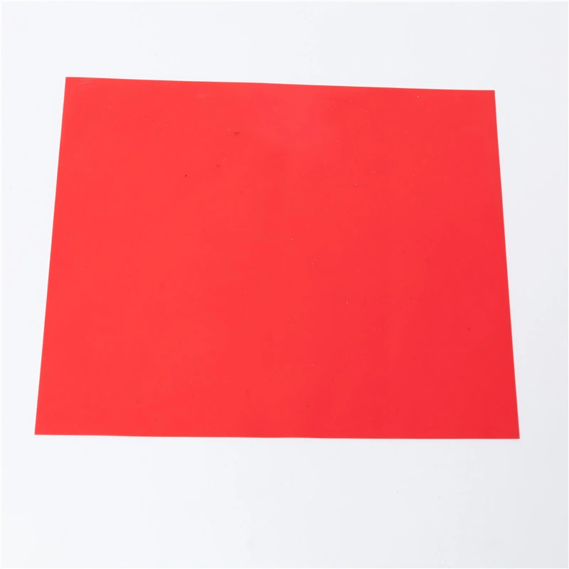 High 3mm Thickness Transparent Red Clear Silicone Rubber Sheet Flooring Mat