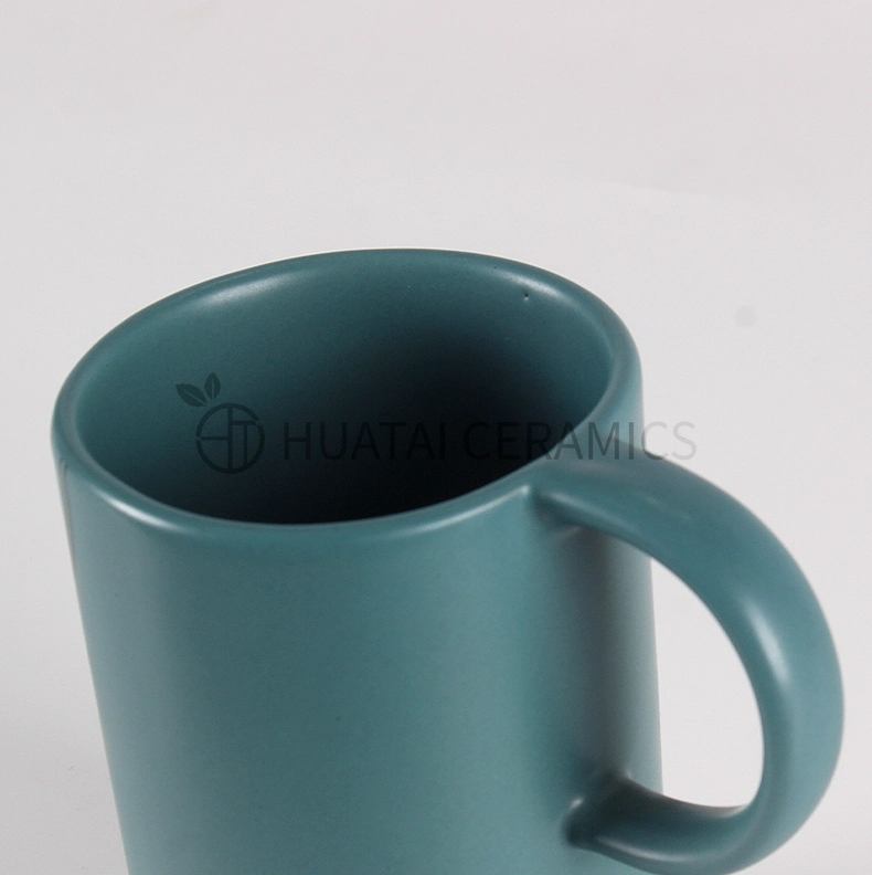 11oz Ceramic Stoneware Color Glaze Coffee Mug with Custom Logo Daily Use Tea Cup