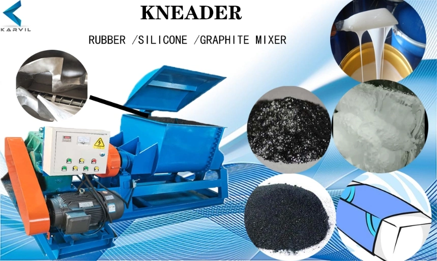 Sigma Blade Silicone Rubber Extruder Kneader Mixer Machine