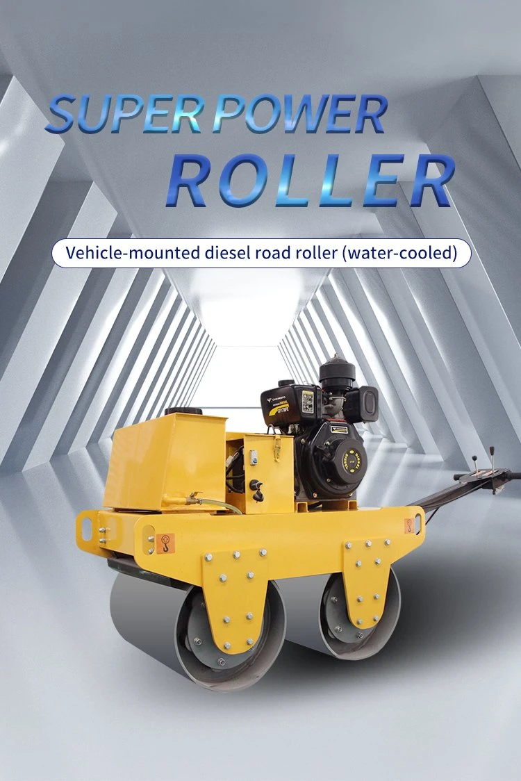 High Quality Small Road Roller Machine Diesel Mini Road Roller Compactor Double Drum Road Roller