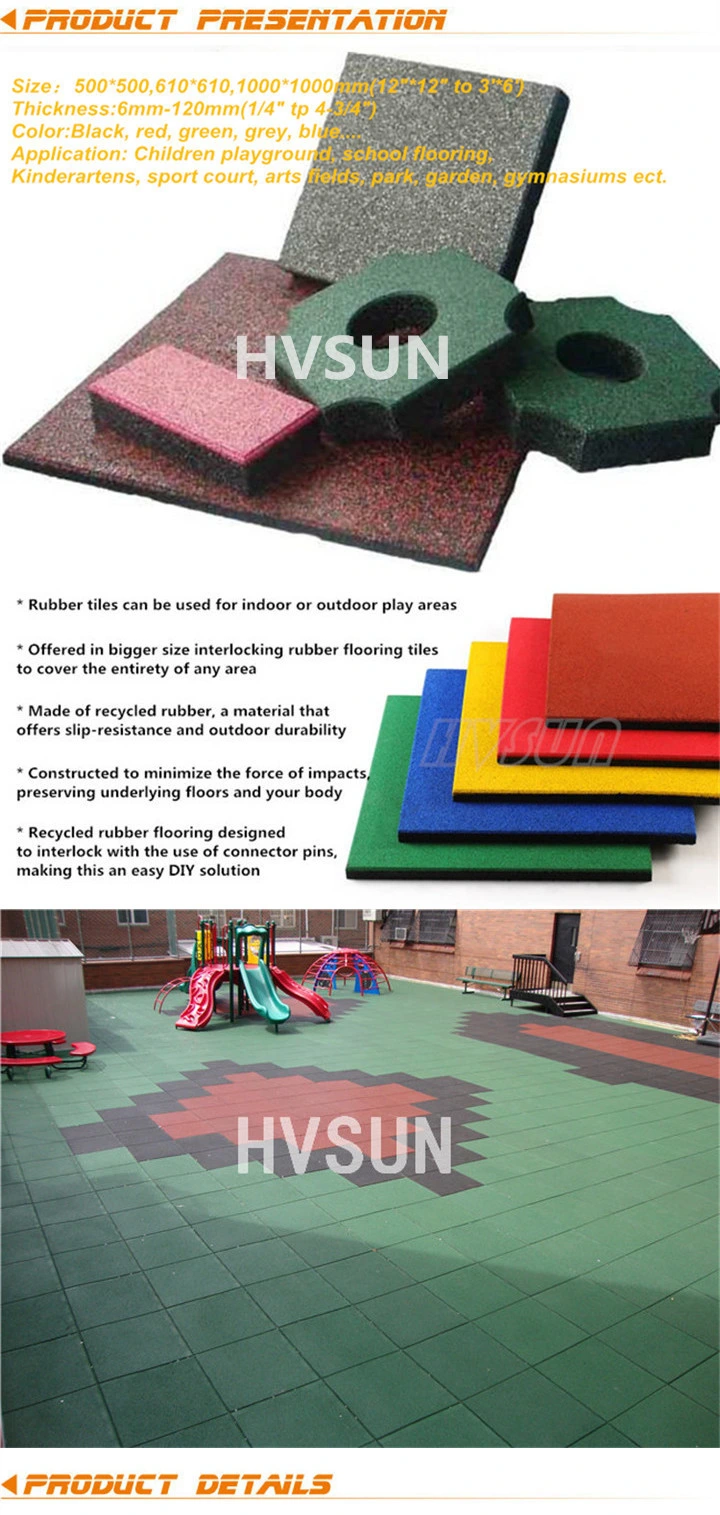 Rubber Factory/Car Parking Floor Tiles/Interlocking Rubber Tiles