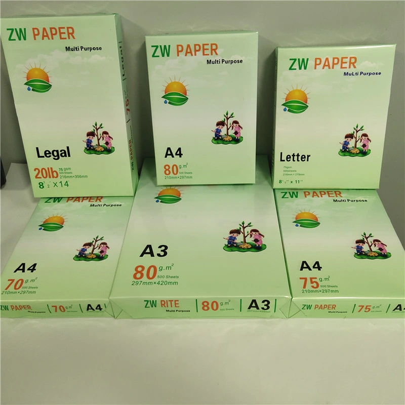 Multi-Purpose Copy Paper A4 80GSM 75GSM 70GSM A3 Size Letter Legal Size Office Paper Q211225