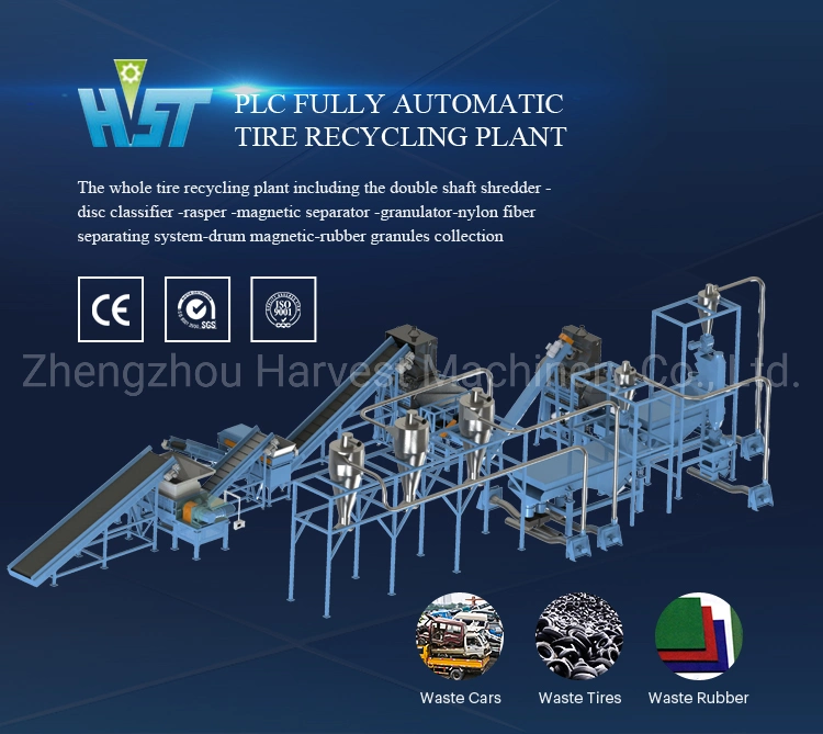 Used Tire Recycling Machine Tyre Recycling Tire Recycling Plant Tires Recycling Machine Line Rubber Production