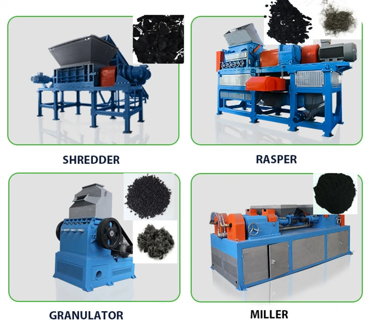 Cost-Effective Crumb Rubber Tire Recycling Plant Scrap Tyre Shredder