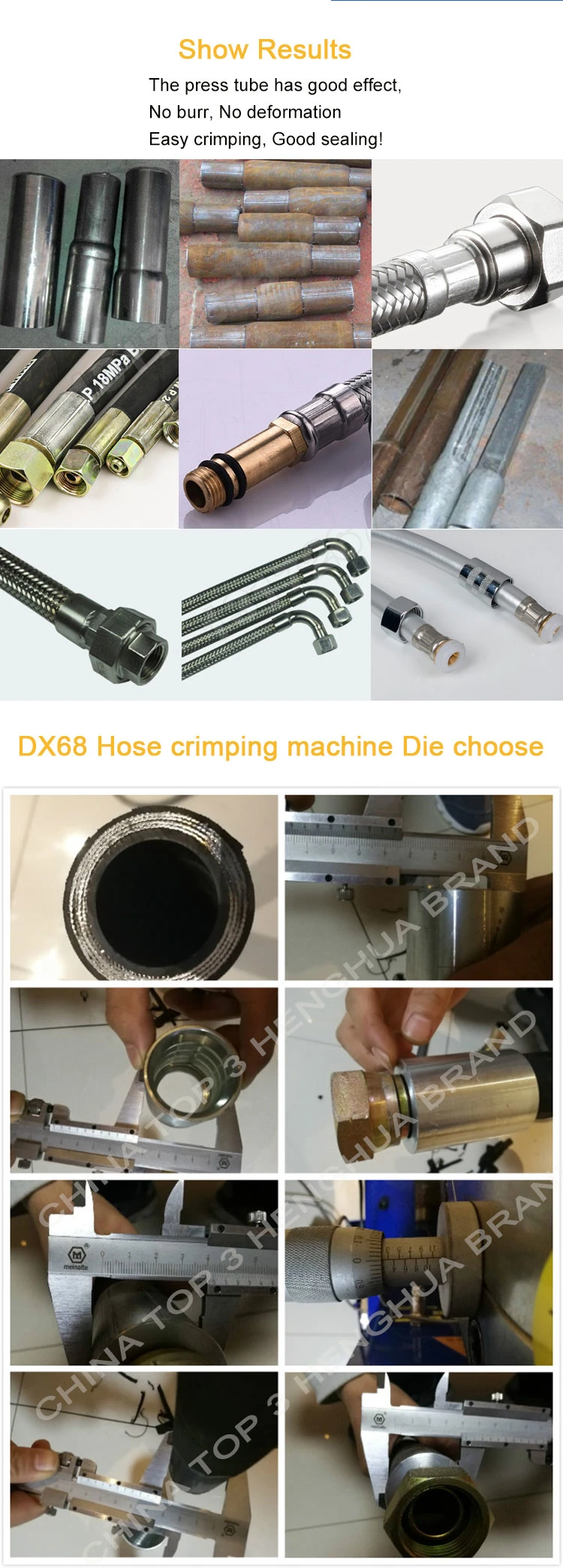 No Blocking Integrated Button Hydraulic Hose Crimping Machine Manufacturers Air Hose Crimper Hydraulic Line Crimper